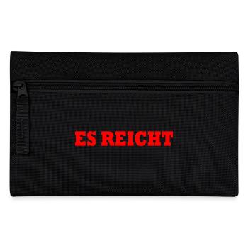 ES REICHT - Federtasche - Schwarz - Vorne
