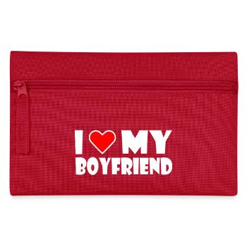 I love my boyfriend - Federtasche - Rot - Vorne