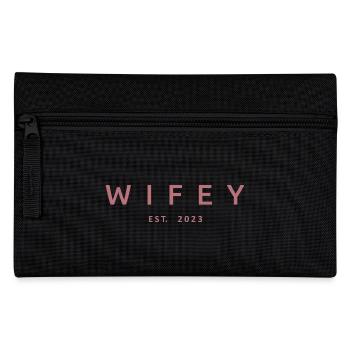 2023 Verlobung Brautdusche Hochzeit - Federtasche - Schwarz - Vorne