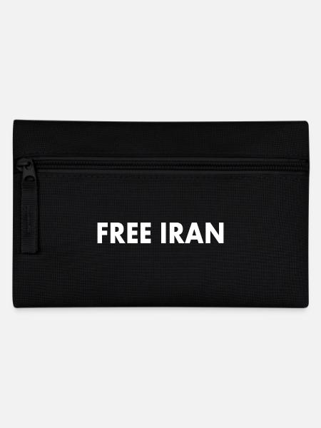 Free iran - Federtasche - Schwarz