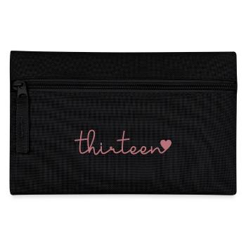 Cute 13th Birthday Gift 13 Years Old - Thirteen - Pencil Case - black - Front
