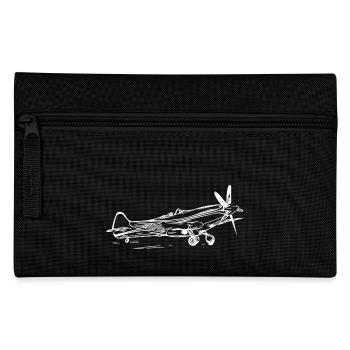 Avion Vintage Popeller Flyer - Trousse - noir - Devant
