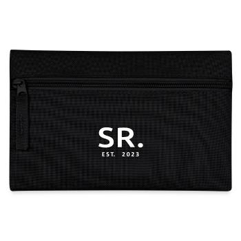 Sr. Est. 2023 Fiançailles pour la fête de mariage du marié - Trousse - noir - Devant