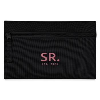 Sr. Est. 2023 Fiançailles pour la fête de mariage du marié - Trousse - noir - Devant