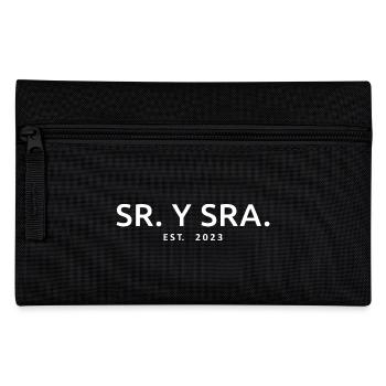 Sr. Y Sra. Est. 2023 - Hochzeitsgeschenk für Männer & Frauen - Federtasche - Schwarz - Vorne