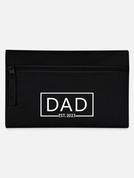 2023, Dad To Be, Schwangerschaftsankündigung - Federtasche - Schwarz