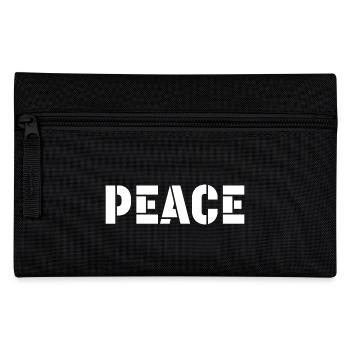 peace Tshirt white - Federtasche - Schwarz - Vorne