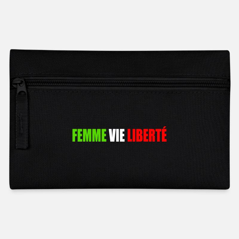 Freiheit des Frauenlebens - Federtasche - Schwarz
