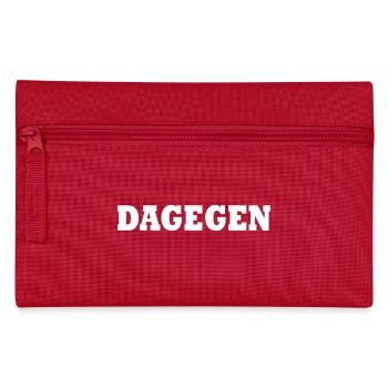 Dagegen - Federtasche - Rot - Vorne