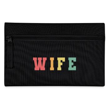 Retro Wife Matching Couple Wedding Party Mariage - Trousse - noir - Devant