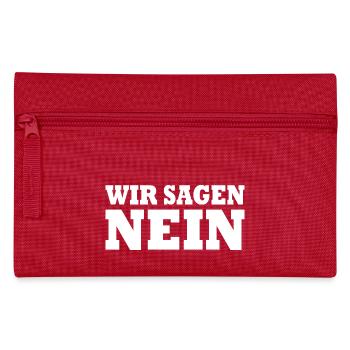 Wir sagen nein - Federtasche - Rot - Vorne