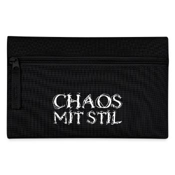 Chaos mit Stil - Federtasche - Schwarz - Vorne