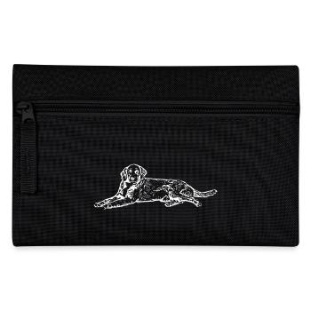 Dog white - Pencil Case - black - Front