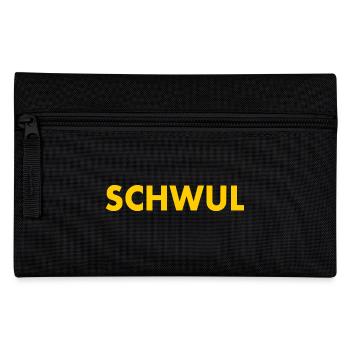 Schwul - Federtasche - Schwarz - Vorne