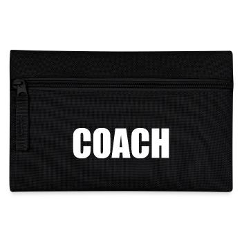 Coach on the back - Pencil Case - black - Front