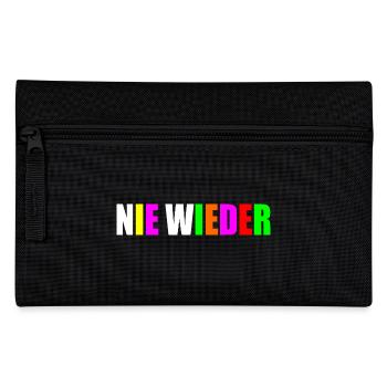 Nie wieder - Federtasche - Schwarz - Vorne
