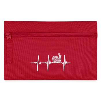 Heartbeat for snails with a house - Pencil Case - red - Front