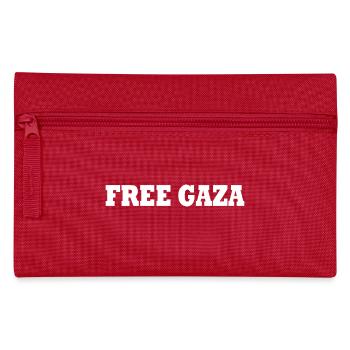Free gaza - Federtasche - Rot - Vorne