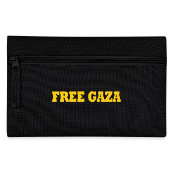 Free palestine - Federtasche - Schwarz - Vorne