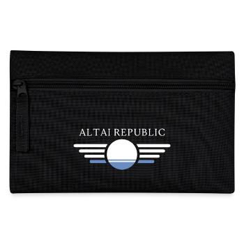 Ich liebe Altai Republik, Eleganz Stil Design T-Sh - Federtasche - Schwarz - Vorne