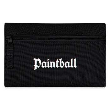 Rustic paintball logo with 3d distortion effect - Pencil Case - black - Front