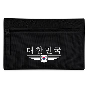 I Love South Korea Design T-Shirt Outfit - Pencil Case - black - Front