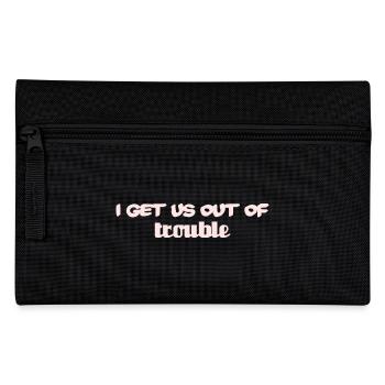 i get us out of trouble - Federtasche - Schwarz - Vorne