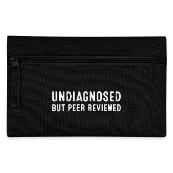 Undiagnosed But Peer Reviewed Funny - Pencil Case - black - Front