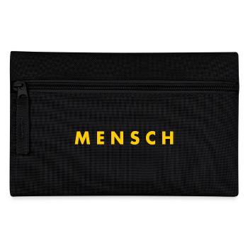 Mensch - Federtasche - Schwarz - Vorne