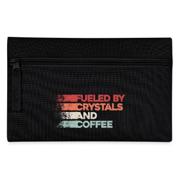 Energy through crystals and coffee - Pencil Case - black - Front