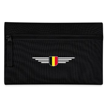 Ich liebe Belgien Design T-Shirt Outfit - Federtasche - Schwarz - Vorne