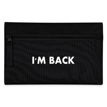 I'm back - Federtasche - Schwarz - Vorne