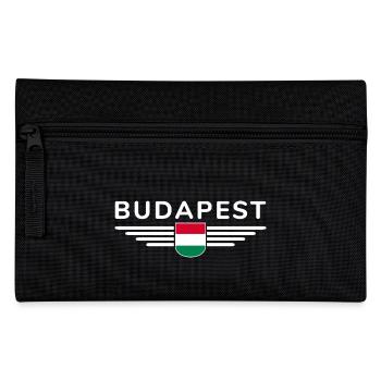 Budapest Ungarn Fan, Outfit T Shirt Design - Federtasche - Schwarz - Vorne