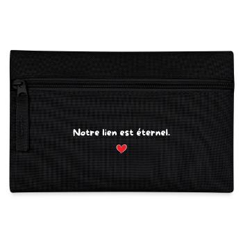 Our bond is eternal - gift idea for couples - Pencil Case - black - Front