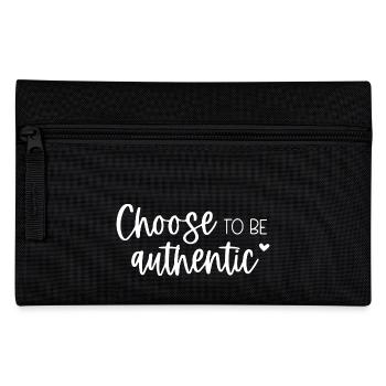 Choose to Be Authentic - Pencil Case - black - Front