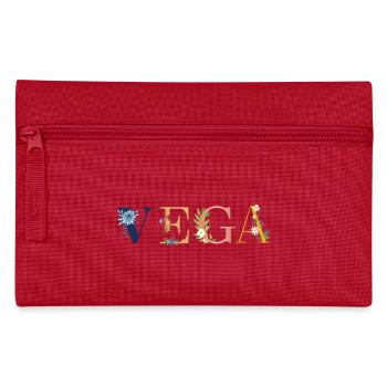 VIGA Name Art With Flowers Embroidered - Pencil Case - red - Front