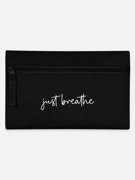 Just Breathing Breath - Pencil Case - black