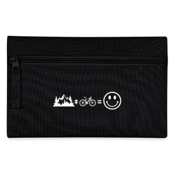 Mountainbiken und die Berge, das ist Glück - Federtasche - Schwarz - Vorne
