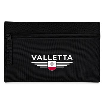 Valletta T-Shirt – Malta Fans Design - Federtasche - Schwarz - Vorne