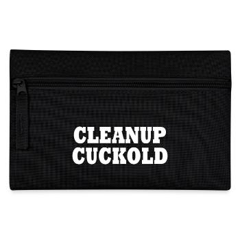 cleanup cuckold - Federtasche - Schwarz - Vorne