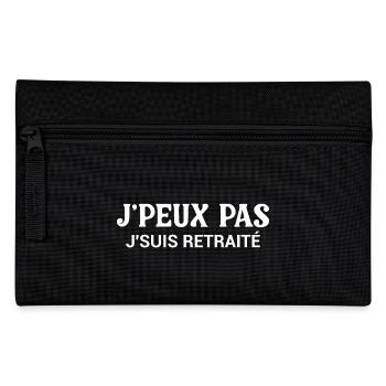 I Can't Humor T-Shirt I'm Retired - Pencil Case - black - Front