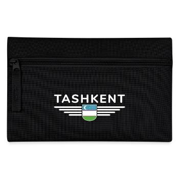 Taschkent T-Shirt – Usbekistans Herz - Federtasche - Schwarz - Vorne