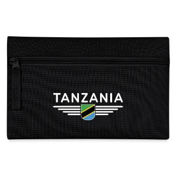 Tansania T-Shirt für echte Fans - Federtasche - Schwarz - Vorne