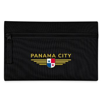 Panama City T-Shirt Design - Federtasche - Schwarz - Vorne
