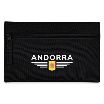 Andorra Fans T-Shirt Design - Federtasche - Schwarz - Vorne