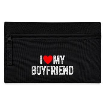 I Love My Boyfriend Valentine's Day Boyfriend - Pencil Case - black - Front
