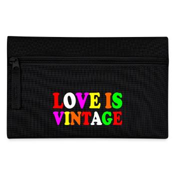 Love is vintage - Federtasche - Schwarz - Vorne