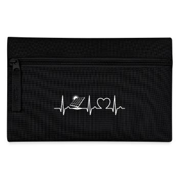 Photovoltaics - Solar Energy - ECG Curve - Pulse - Pencil Case - black - Front