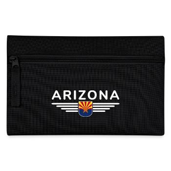 Arizona Fan T-Shirt – Wüstenstyle - Federtasche - Schwarz - Vorne
