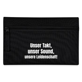 Unser Takt, unser Sound, unsere Leidenschaft! - Federtasche - Schwarz - Vorne